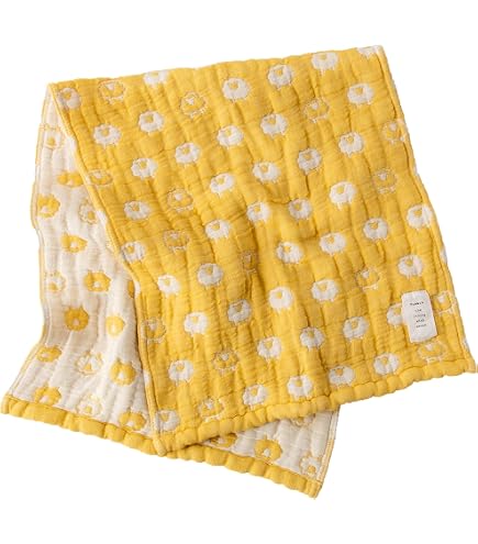 Amazon｜fuwara 6重織ガーゼフェイスタオル 約30×75cm (きのこ